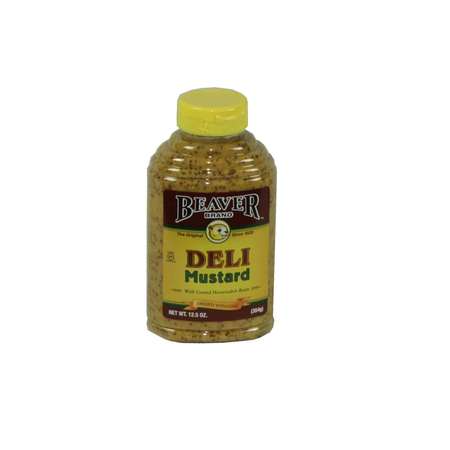 BEAVER Beaver Deli Horseradish Mustard 12.5 oz. Bottle, PK6 214